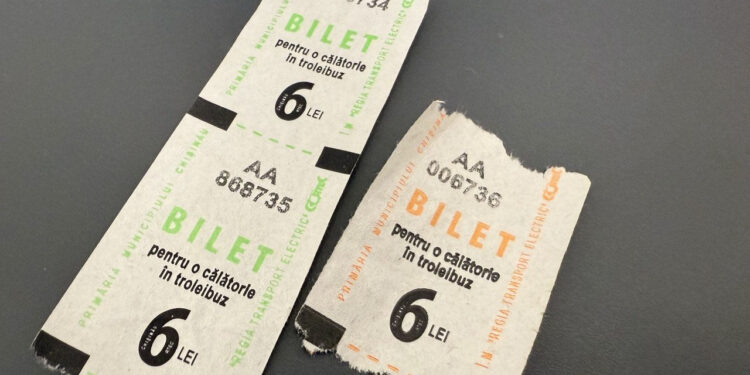 Bilete noi și mai securizate în troleibuzele din Chișinău