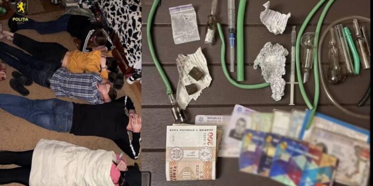 Două „spelunci” de droguri au fost deconspirate de polițiștii Inspectoratului de Poliție Botanica din capitală