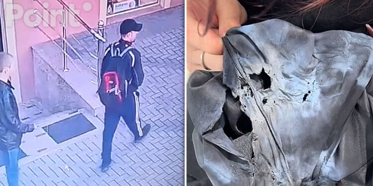 O petardă, aruncată asupra unei femei în apropierea unui centru comercial din Chișinău