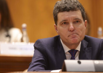 Huiduieli la Alba Iulia în momentul depunerii coroanei din partea președintelui Nicușor Dan