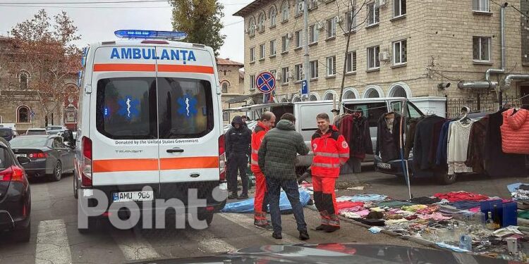 В Кишинёве на блошином рынке у вокзала умер пенсионер