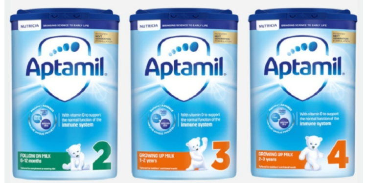 Danone отзывает партии смеси Aptamil в Германии из-за угрозы заражения токсином цереулид