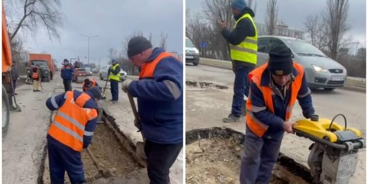 Circulația pe șoseaua Muncești, suspendată parțial pe pentru reparații: Strada va intra complet în renovare după perioada de iarnă