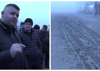 Protest la Tocuz: drumul e distrus, ambulanța nu poate ajunge, mașinile se deteriorează