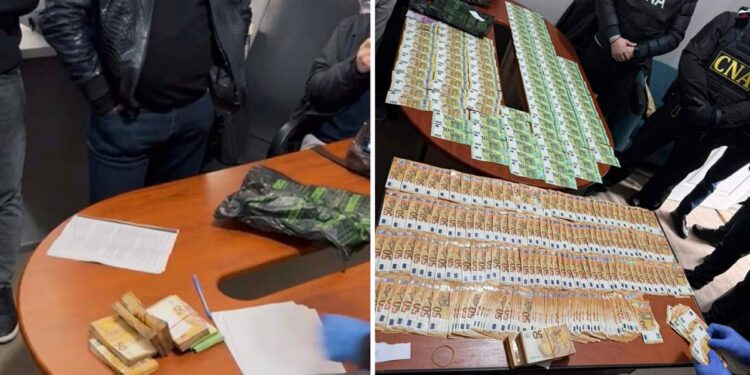 Mită de 40 de mii de euro, pentru absolvire de pedeapsă penală. Descinderi CNA în Capitală, patru persoane reținute