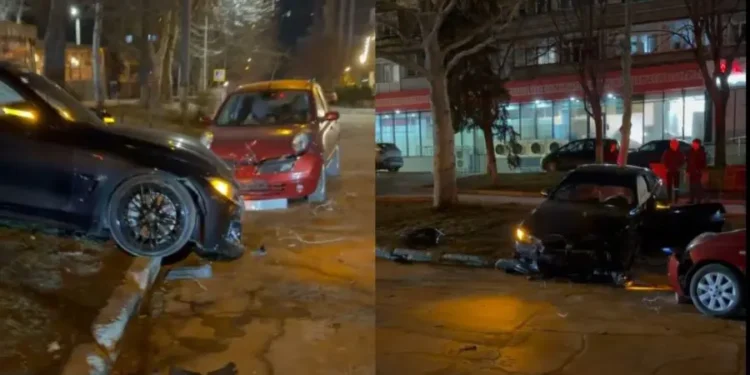 Ночное ДТП в столичном секторе Рышкановка: столкнулись три автомобиля