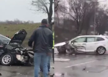 Серьезное ДТП в Сынжере: столкнулись три автомобиля, три человека госпитализированы