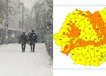 Vreme severă la munte: Cod galben și portocaliu emis de ANM