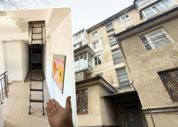 În Capitală se vinde un apartament la care trebuie să urci pe o scară pliabilă