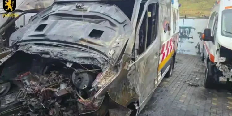 В Кишинёве произошёл пожар на парковке у автосервиса