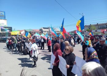 Miting la Comrat:Cerem încetarea presiunilor și eliberarea Evgheniei Guțul
