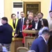 Ieri, Ceban a fost scos cu forța din sală pentru că a vrut să vorbească de la tribună, iar astăzi PAS a blocat tribuna în Consiliul Municipal