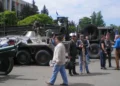 Autoritățile critică Rusia pentru tehnică militară, dar au expus-o chiar în centrul capitalei