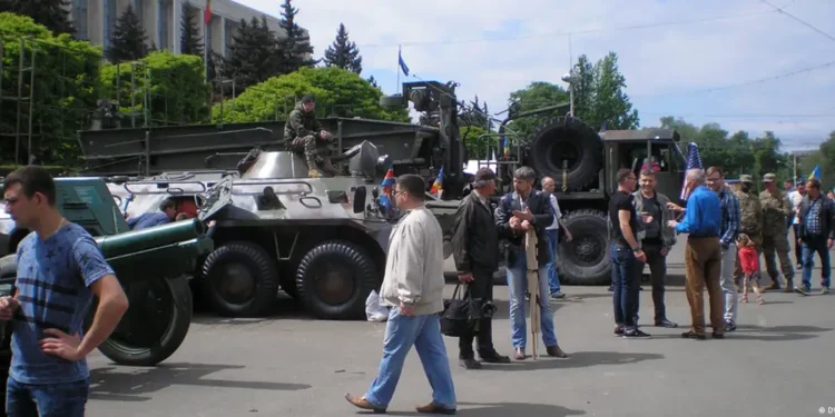 Autoritățile critică Rusia pentru tehnică militară, dar au expus-o chiar în centrul capitalei