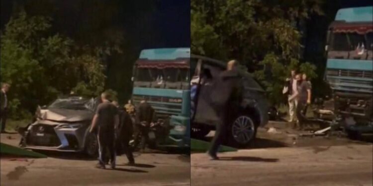 Серьёзное ДТП под Кишинёвом: автомобиль оказался зажат между фурами