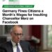 В Германии оштрафовали пользователей Facebook за оскорбления канцлера Мерца