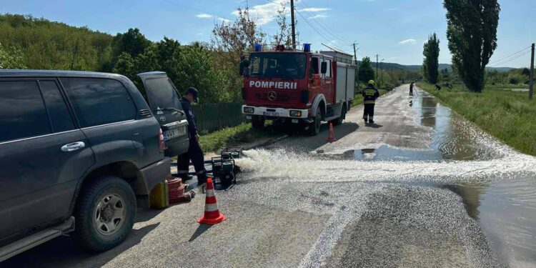 Intervențiile IGSU în urma ploilor abundente înregistrate pe teritoriul țării